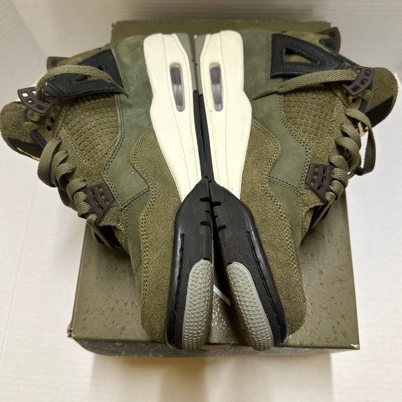Size 8- Jordan 4 SE Retro Low Craft - Olive OG BOX Good Condition - Picture 6 of 11